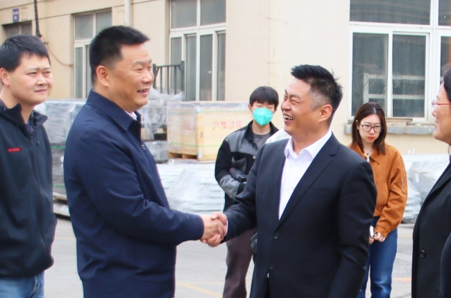 五四前夕走訪青年企業家 | 縣領導走訪中揚立庫：感受青年企業家“智造”的力量